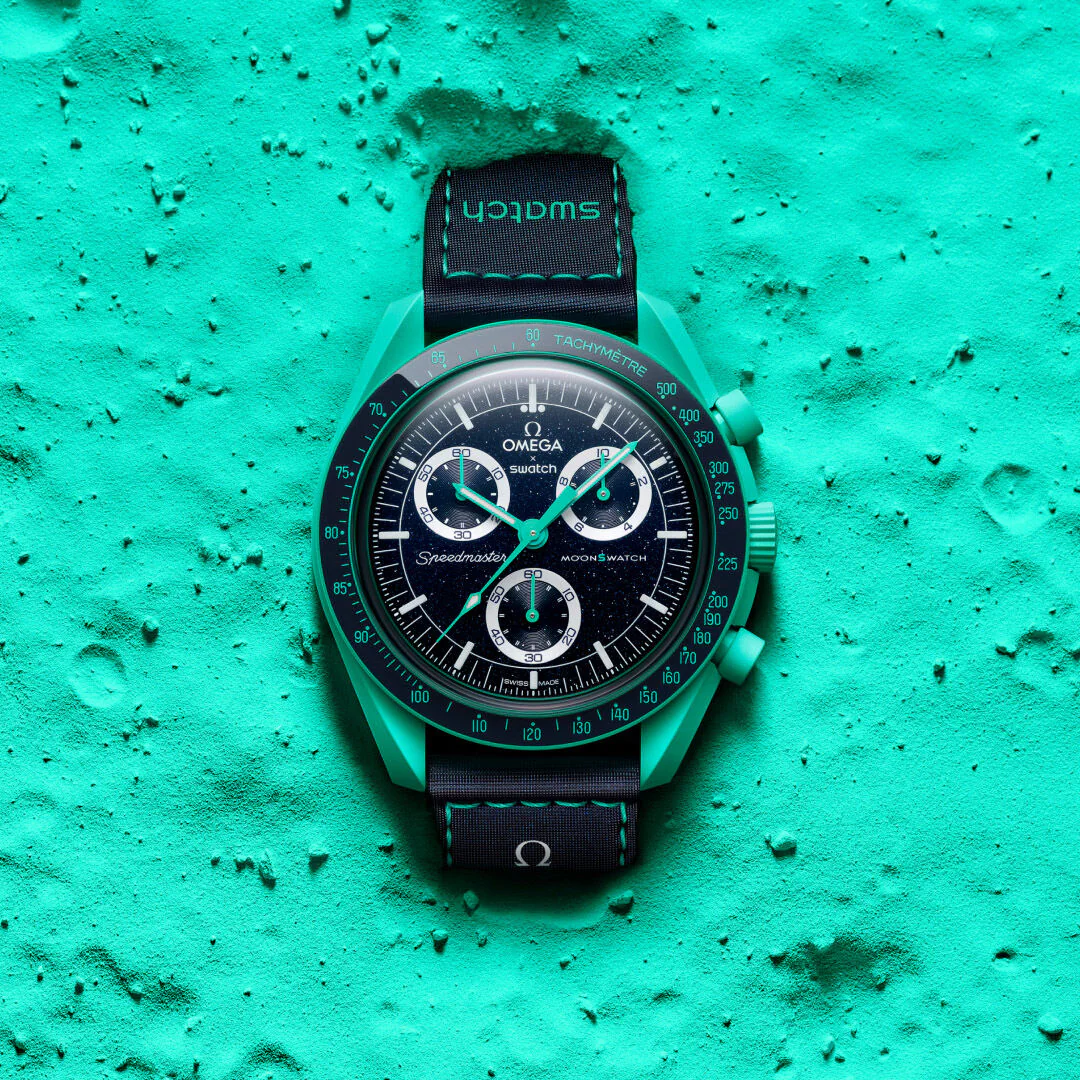 ساعت امگا سواچ زمین شفق قطبی OMEGA MoonSwatch G1