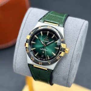 ساعت امگا کانسلیشن مردانه بند چرم اتوماتیک OMEGA C1