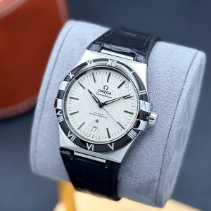 ساعت امگا کانسلیشن مردانه بند چرم اتوماتیک OMEGA C3