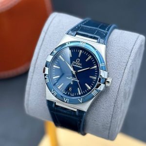 ساعت امگا کانسلیشن مردانه بند چرم اتوماتیک OMEGA C5