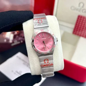 ساعت امگا کانسلیشن زنانه صفحه صورتی OMEGA Constellation S-P7